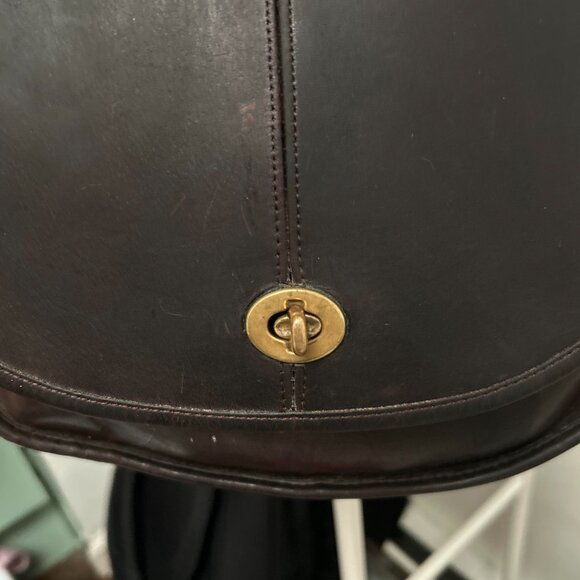 SOLD DO NOT PURCHASE Vintage Coach NYC Mocha Crescent - Picture 7 of 11